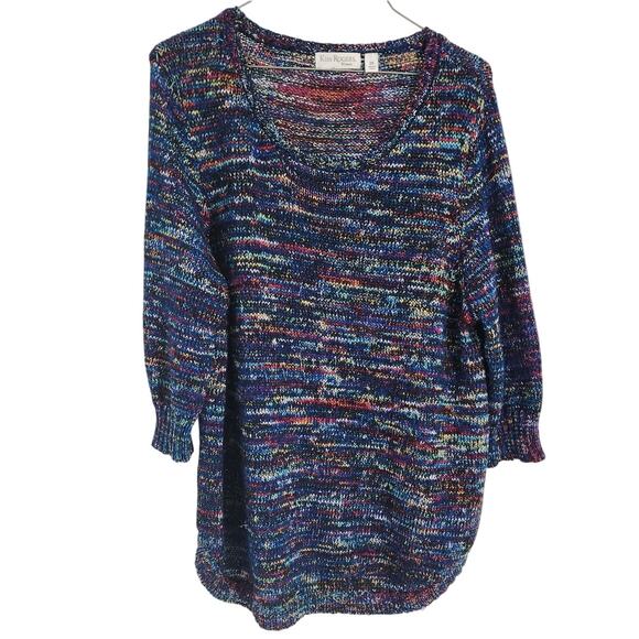 Kim Rogers Multicolor Knit Sweater - Women's Plus Size 2X - Picture 1 of 4